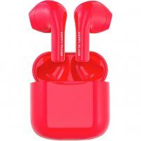 Happy Plugs Joy bezdrôtové slúchadlá pre zariadenia Apple - červená