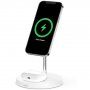 BELKIN BOOST CHARGE PRO 2 v 1 nabíjací stojanček 15 W s MagSafe pre iPhone / Airpods - biely