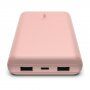 BELKIN BOOST CHARGE powerbanka s konektormi 2× USB / USB-C - 20 000 mAh - ružová