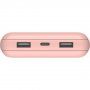 BELKIN BOOST CHARGE powerbanka s konektormi 2× USB / USB-C - 20 000 mAh - ružová