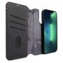 Decoded Detachable Wallet 2 v 1 odnímateľné flipové puzdro pre iPhone 14 Pro - čierne