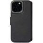 Decoded Detachable Wallet 2 v 1 odnímateľné flipové puzdro pre iPhone 14 Pro - čierne