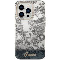 Guess Toile De Jouy kryt pre iPhone 14 Pro Max - sivý