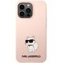 Karl Lagerfeld Choupette NFT silikónový kryt pre iPhone 13 Pro Max - ružový