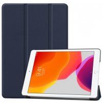 Puzdro z PU kože s funkciou uspania pre iPad 10,2" (2019-2021) - tmavomodré