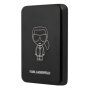 Karl Lagerfeld MagSafe bezdrôtová powerbanka s portom USB-C - 3 000 mAh - čierna