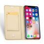 DUX DUCIS flipové puzdro pre iPhone XR – zlatá