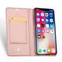 DUX DUCIS flipové puzdro pre iPhone XR – ružovo-zlatá