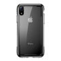 BASEUS Armor transparentný kryt s rámčekom pre iPhone XR – čierna