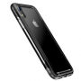 BASEUS Armor transparentný kryt s rámčekom pre iPhone XR – čierna