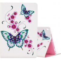 Puzdro s priestorom na karty pre iPad 10,2" (2019-2021) / Air 3 (2019) / Pro 10,5" - motýle a&nbsp;kvety