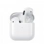 WK TWS V4 bezdrôtové Bluetooth slúchadlá pre zariadenia Apple - biela