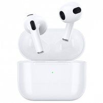 Wiwu bezdrôtové Bluetooth slúchadlá s MagSafe nabíjacím puzdrom pre zariadenia Apple - biela