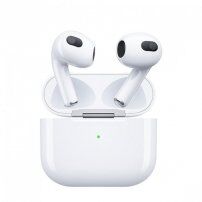 WK TWS A8 bezdrôtové slúchadlá s bezdrôtovým nabíjaním pre Apple zariadenia - biela