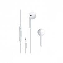 Slúchadlá s mikrofónom a ovládaním hlasitosti s konektorom 3,5 mm jack pre zariadenia Apple - biela