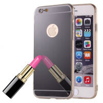 Zrkadlový ochranný kryt pre iPhone 6 / 6S - čierny