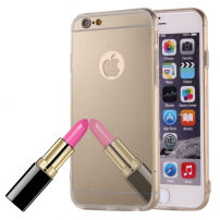 Zrkadlový ochranný kryt pre iPhone 6 / 6S - zlatý
