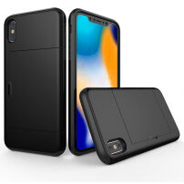 Kryt s priestorom na kartu pre iPhone XS Max – čierna