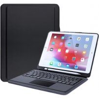 DUX DUCIS puzdro s klávesnicou, touchpadom a priestorom na Apple Pencil pre iPad 9,7" (2017/2018) / Air 1 / 2 / Pro 9,7" - čierne
