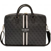 Guess 4G Printed Stripes taška pre MacBook do 16" - sivá