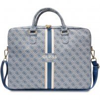 Guess 4G Printed Stripes taška pre MacBook do 16" - modrá