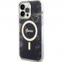 Guess Marble IML kryt s MagSafe pre iPhone 13 Pro Max - čierny