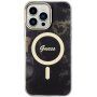 Guess Marble IML kryt s MagSafe pre iPhone 13 Pro Max - čierny