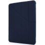 Puzdro s origami stojančekom a priestorom pre Apple Pencil pre iPad Pro 12,9" (2018-2022) - tmavomodré
