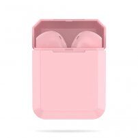 InPods 2 bezdrôtové Bluetooth slúchadlá s nabíjacím puzdrom pre zariadenia Apple - ružová