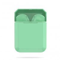 InPods 2 bezdrôtové Bluetooth slúchadlá s nabíjacím puzdrom pre zariadenia Apple - zelená