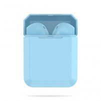 InPods 2 bezdrôtové Bluetooth slúchadlá s nabíjacím puzdrom pre zariadenia Apple - modrá