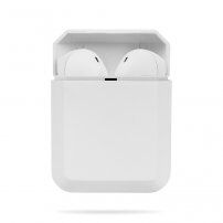 InPods 2 bezdrôtové Bluetooth slúchadlá s nabíjacím puzdrom pre zariadenia Apple - biela