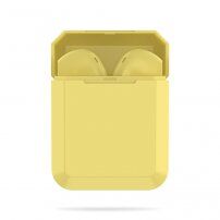 InPods 2 bezdrôtové Bluetooth slúchadlá s nabíjacím puzdrom pre zariadenia Apple - žltá