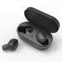 TWS-M1 bezdrôtové Bluetooth slúchadlá s nabíjacím puzdrom pre zariadenia Apple - čierna