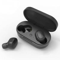TWS-M1 bezdrôtové Bluetooth slúchadlá s nabíjacím puzdrom pre zariadenia Apple - čierna