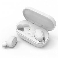 TWS-M1 bezdrôtové Bluetooth slúchadlá s nabíjacím puzdrom pre zariadenia Apple - biela