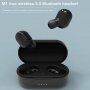 TWS-M1 bezdrôtové Bluetooth slúchadlá s nabíjacím puzdrom pre zariadenia Apple - biela