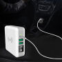 Nabíjačka / powerbanka 6700 mAh s výmennými zástrčkami (AU/UK/US/EÚ) a bezdrôtovým nabíjaním