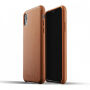 Mujjo Full Leather puzdro pre iPhone XR – žltohnedá