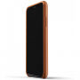 Mujjo Full Leather puzdro pre iPhone XR – žltohnedá