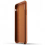 Mujjo Full Leather puzdro pre iPhone XR – žltohnedá