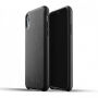 Mujjo Full Leather puzdro pre iPhone XR – čierna