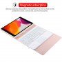 Puzdro s podsvietenou klávesnicou, touchpadom a priestorom na Apple Pencil pre iPad 10,2" (2019 – 2021) / Air 3 (2019) / Pro 10,5" - svetloružové