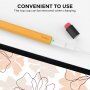 AhaStyle silikónový obal v štýle ceruzky s gumou pre Apple Pencil 1. generácie - sivý