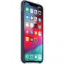 Originálny Apple silikónový kryt pre iPhone XS Max – polnočná modrá
