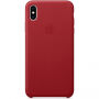 Originálne Apple kožené puzdro pre iPhone XS Max – červená