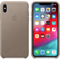 Originálne Apple kožené puzdro pre iPhone XS Max – dymová