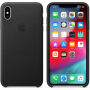 Originálne Apple kožené puzdro pre iPhone XS Max – čierna