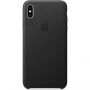 Originálne Apple kožené puzdro pre iPhone XS Max – čierna