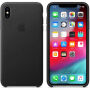 Originálne Apple kožené puzdro pre iPhone XS Max – čierna